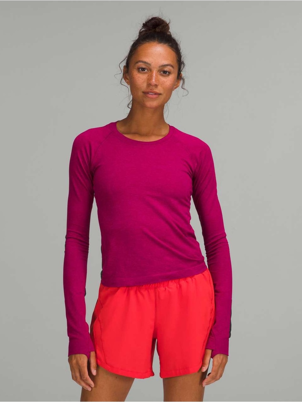 Lululemon Swiftly Tech Long-Sleeve Shirt 2.0 *Race Length in Magenta Purple 10